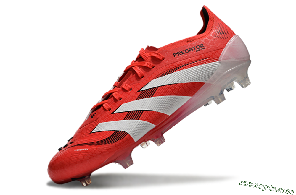 Adidas Predator Elite 2025 Pure Victory FG Low-Tops Football Boots - Lucid Red/White/Black 5