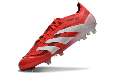 Adidas Predator Elite 2025 Pure Victory FG Low-Tops Football Boots - Lucid Red/White/Black