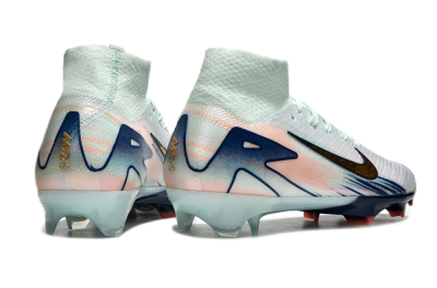 Nike Air Zoom Mercurial Superfly 10 Elite FG High-Tops Football Boots - White/Pink/Blue