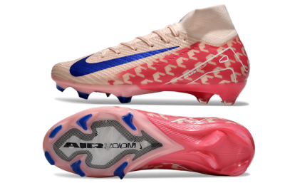 Nike Air Zoom Mercurial Superfly 10 Elite FG High-Tops Football Boots - Pink/Blue/Red