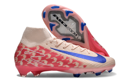 Nike Air Zoom Mercurial Superfly 10 Elite FG High-Tops Football Boots - Pink/Blue/Red