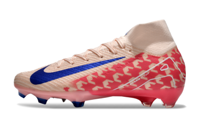 Nike Air Zoom Mercurial Superfly 10 Elite FG High-Tops Football Boots - Pink/Blue/Red
