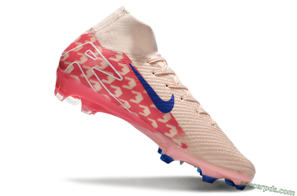 Nike Air Zoom Mercurial Superfly 10 Elite FG High-Tops Football Boots - Pink/Blue/Red 4