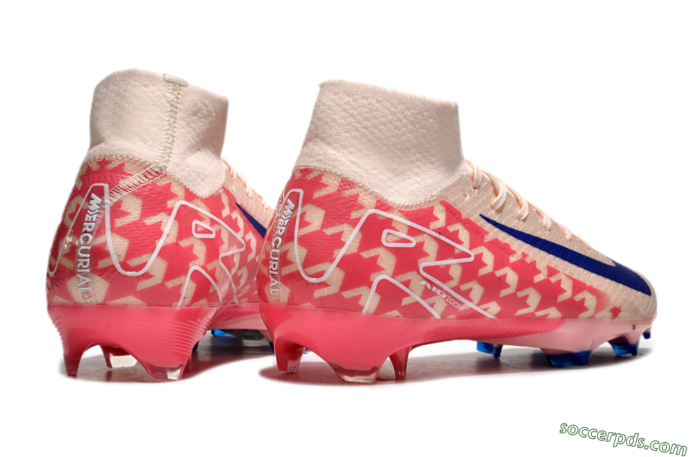 Nike Air Zoom Mercurial Superfly 10 Elite FG High-Tops Football Boots - Pink/Blue/Red 6