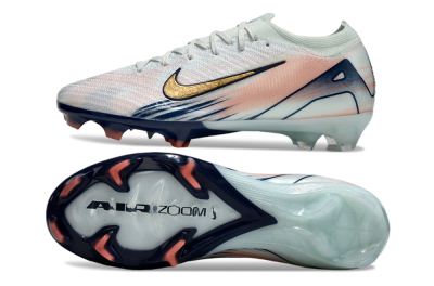Nike Air Zoom Mercurial Vapor 16 Elite FG Low-Tops Football Boots - White/Gold/Blue