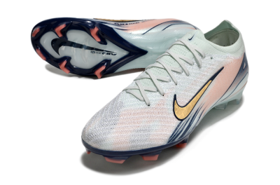 Nike Air Zoom Mercurial Vapor 16 Elite FG Low-Tops Football Boots - White/Gold/Blue