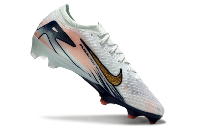 Nike Air Zoom Mercurial Vapor 16 Elite FG Low-Tops Football Boots - White/Gold/Blue