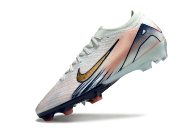 Nike Air Zoom Mercurial Vapor 16 Elite FG Low-Tops Football Boots - White/Gold/Blue
