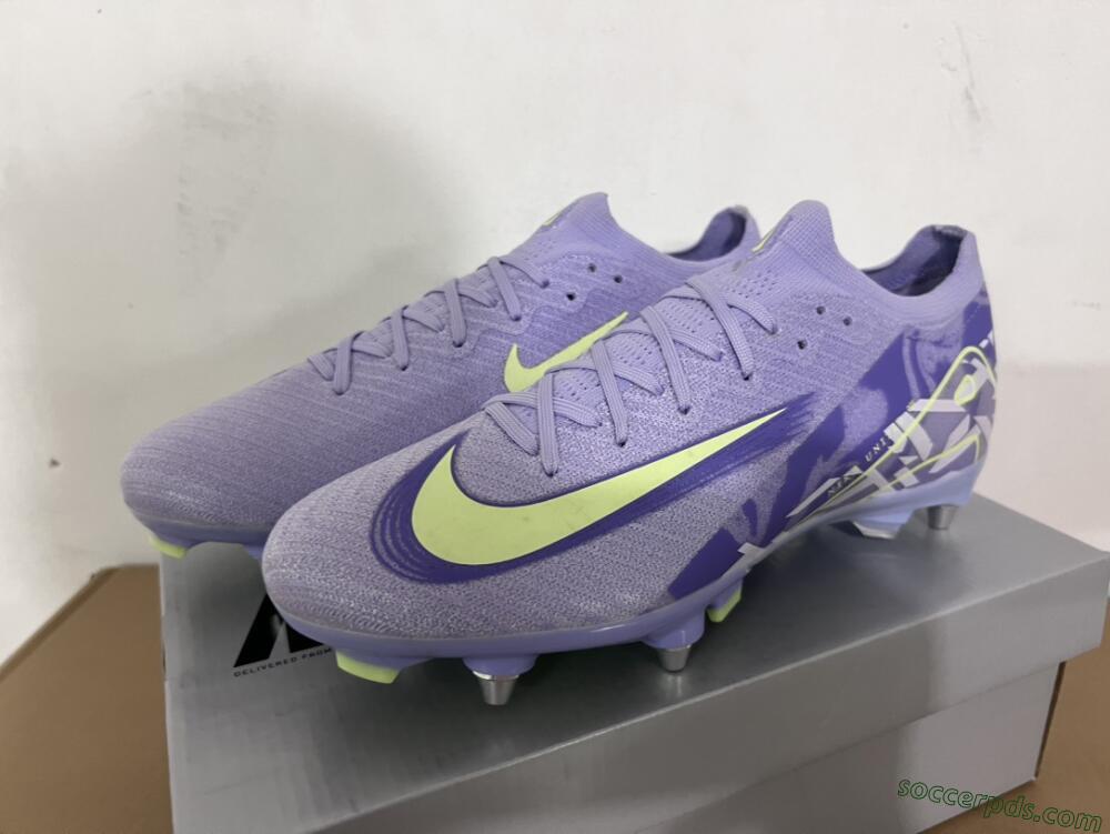 Nike Air Zoom Mercurial Vapor 16 Elite SG Low-Tops Football Boots - Purple/Yellow/White