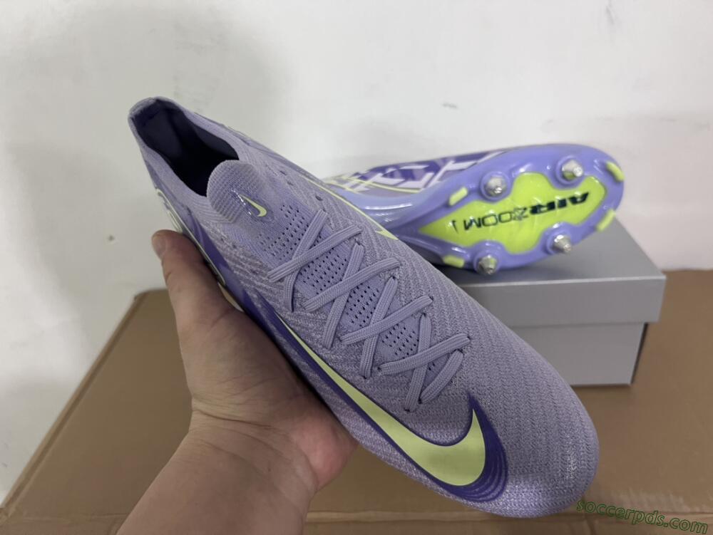 Nike Air Zoom Mercurial Vapor 16 Elite SG Low-Tops Football Boots - Purple/Yellow/White