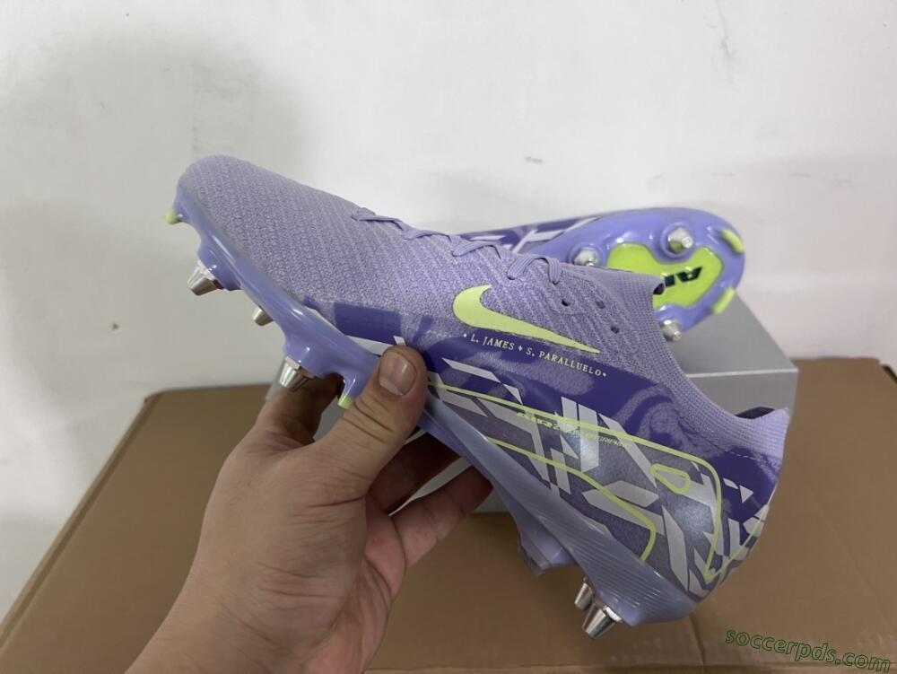 Nike Air Zoom Mercurial Vapor 16 Elite SG Low-Tops Football Boots - Purple/Yellow/White