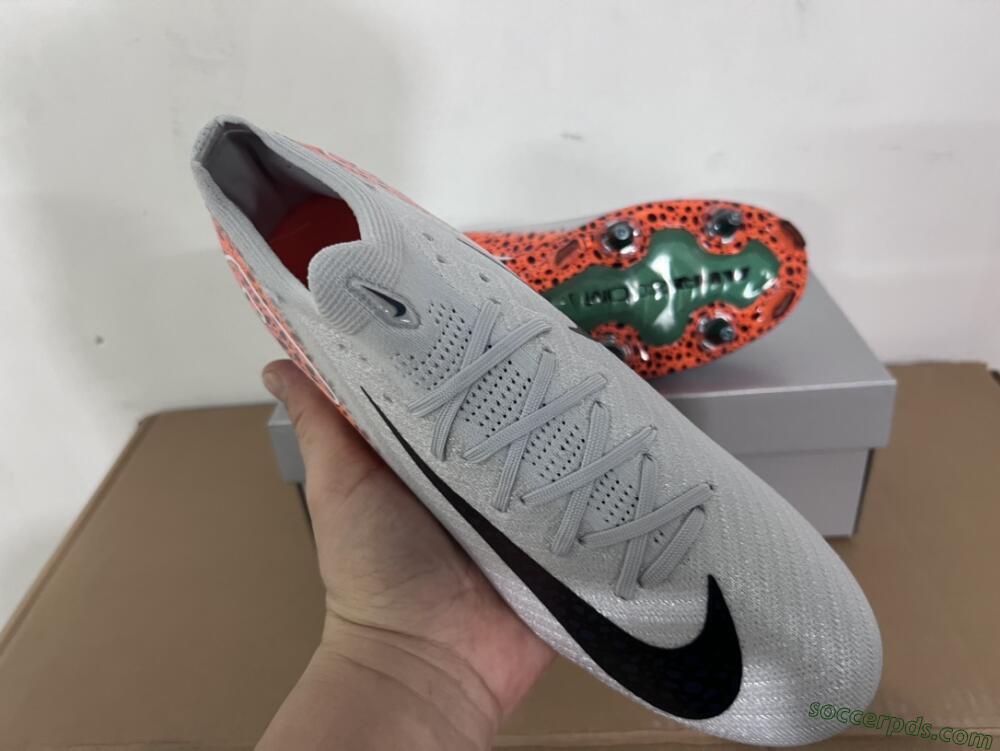 Nike Air Zoom Mercurial Vapor 16 Elite SG Low-Tops Football Boots - Grey/Black/Leopard