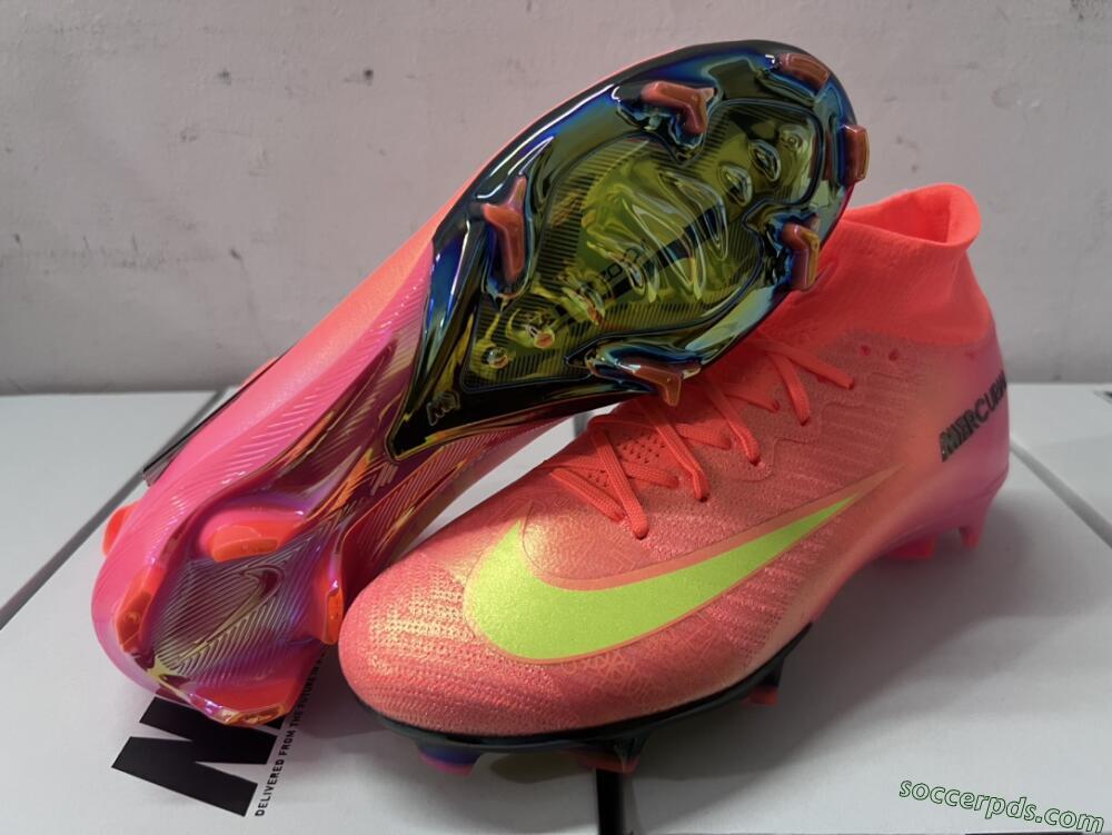 Nike Air Zoom Mercurial Superfly 10 Elite FG High-Tops Football Boots - Orange/Yellow/Black