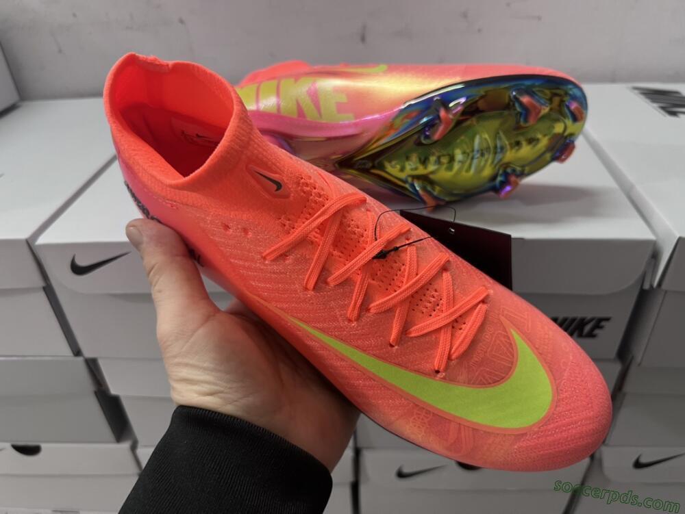 Nike Air Zoom Mercurial Superfly 10 Elite FG High-Tops Football Boots - Orange/Yellow/Black