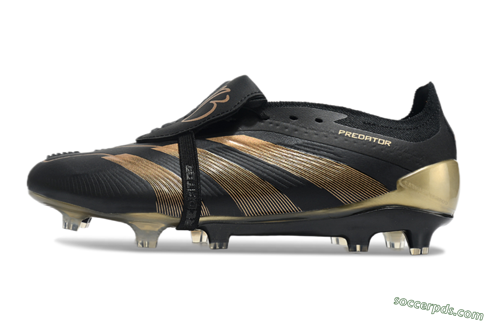 Adidas Predator Elite Foldover Tongue FG Low-Tops Football Boots - Black/Gold 2