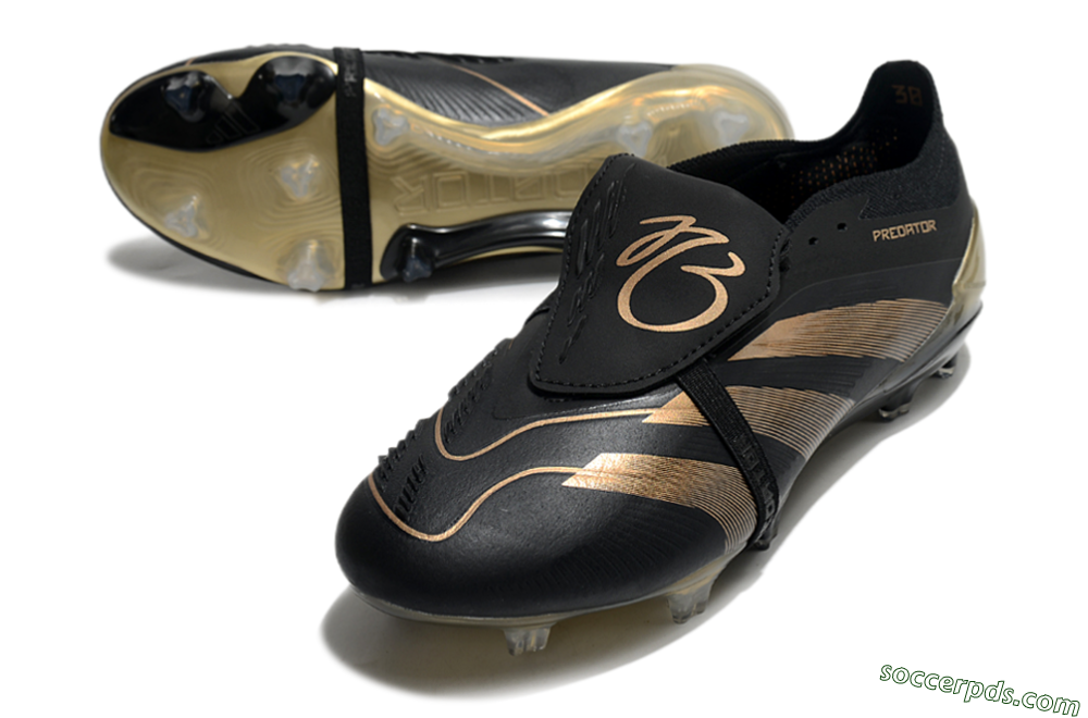 Adidas Predator Elite Foldover Tongue FG Low-Tops Football Boots - Black/Gold 3