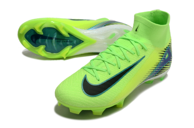 Nike Air Zoom Mercurial Superfly 10 Elite FG High-Tops Football Boots - Yellow/Black/Blue
