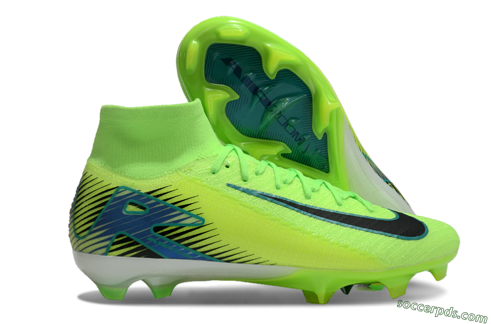 Nike Air Zoom Mercurial Superfly 10 Elite FG High-Tops Football Boots - Yellow/Black/Blue 1