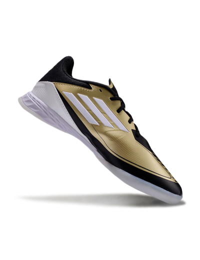 Adidas F50 Elite Messi IC Low-Tops Football Shoes - Gold/White/Black