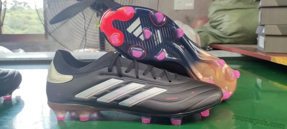 Adidas Copa Pure 2 FG Low-Tops Football Boots - Black/White/Blue