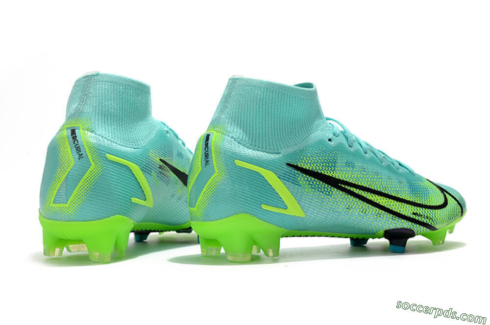 Nike Mercurial Superfly 8 Elite FG High-Tops Football Boots - Jade/Black/Yellow 6