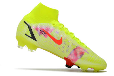 Nike Mercurial Superfly 8 Elite FG High-Tops Football Boots - Yellow/Black/Red
