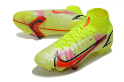 Nike Mercurial Superfly 8 Elite FG High-Tops Football Boots - Yellow/Black/Red