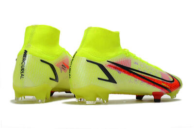 Nike Mercurial Superfly 8 Elite FG High-Tops Football Boots - Yellow/Black/Red