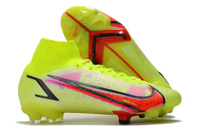 Nike Mercurial Superfly 8 Elite FG High-Tops Football Boots - Yellow/Black/Red