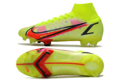 Nike Mercurial Superfly 8 Elite FG High-Tops Football Boots - Yellow/Black/Red