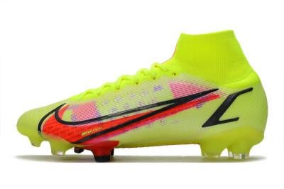 Nike Mercurial Superfly 8 Elite FG High-Tops Football Boots - Yellow/Black/Red