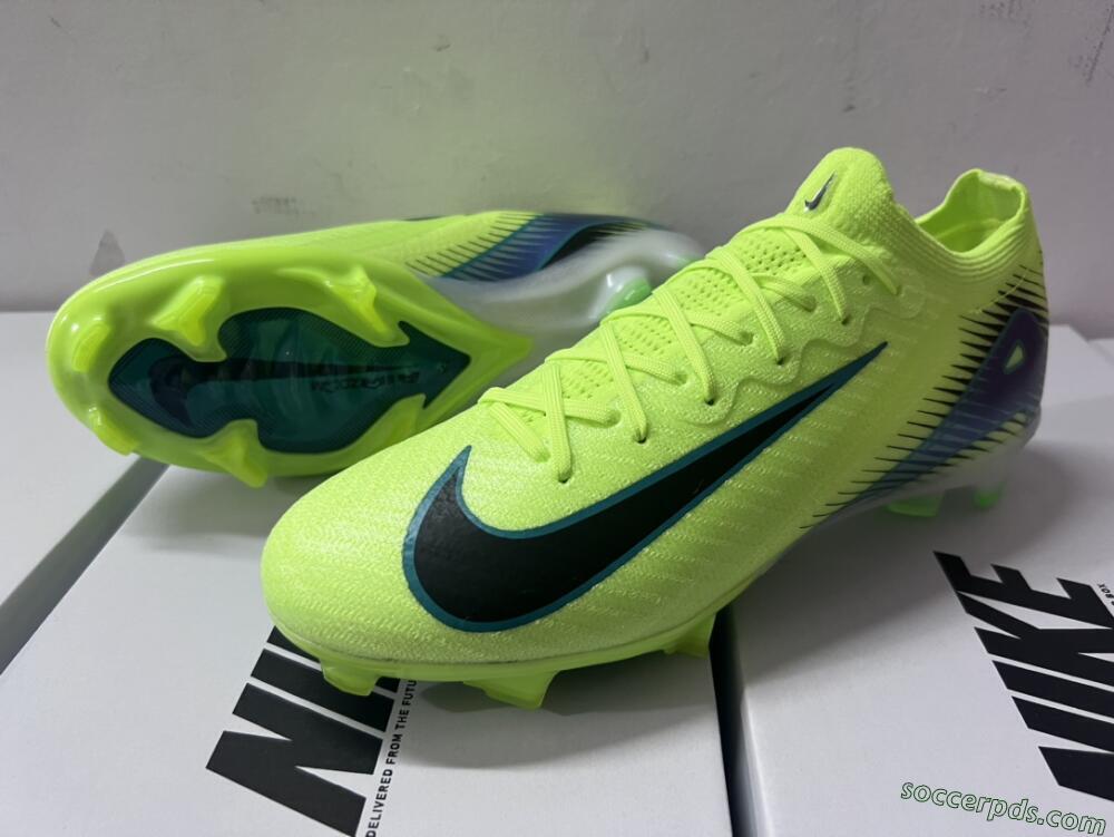 Nike Air Zoom Mercurial Vapor 16 Elite FG Low-Tops Football Boots - Yellow/Black/Blue