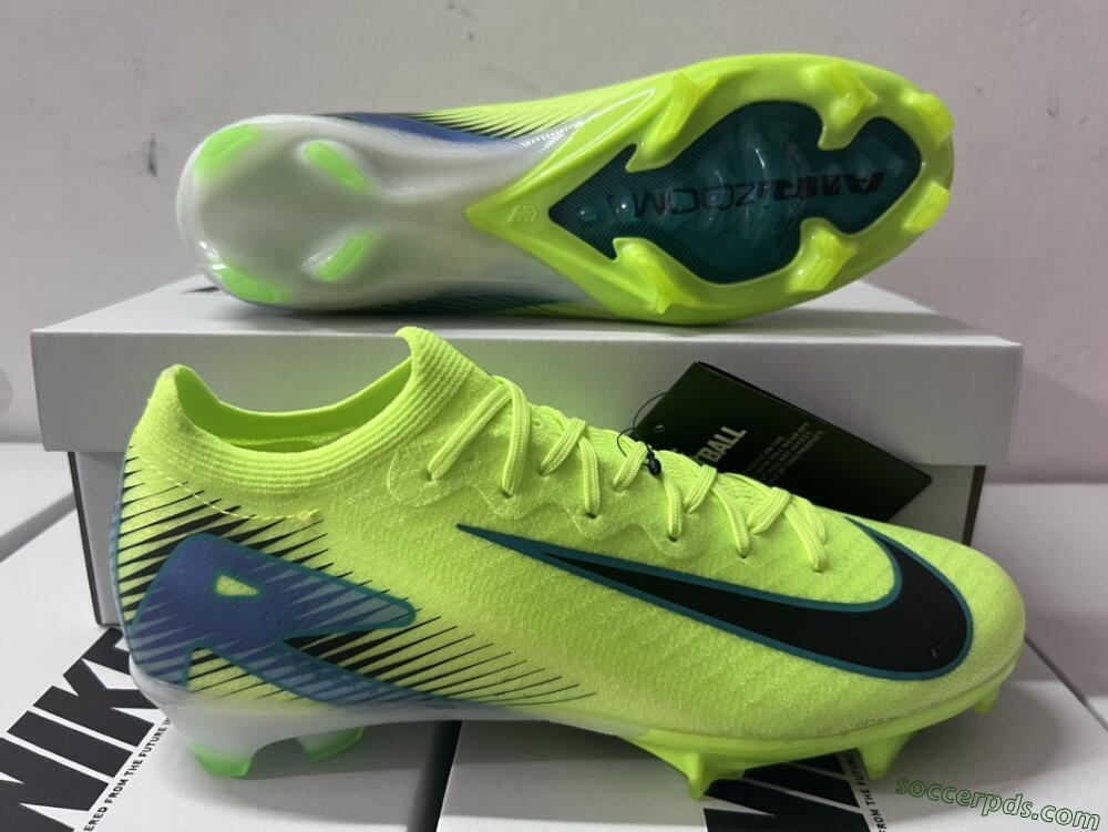 Nike Air Zoom Mercurial Vapor 16 Elite FG Low-Tops Football Boots - Yellow/Black/Blue