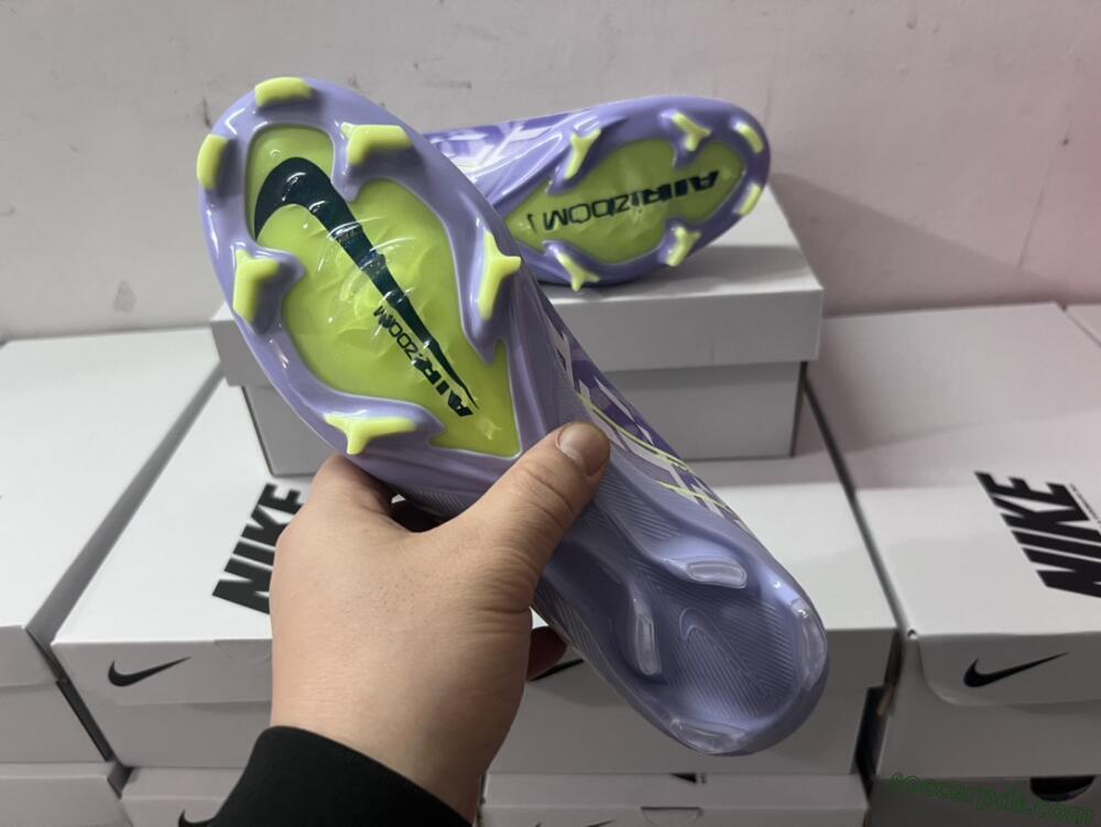 Nike Air Zoom Mercurial Superfly 10 Elite FG High-Tops Football Boots - Purple/Yellow/White