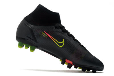 Nike Mercurial Superfly 8 Elite AG High-Tops Football Boots - Black/Yellow/Pink