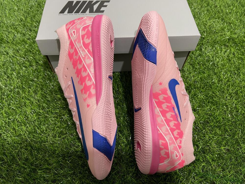 Nike Air Zoom Mercurial Vapor 16 Elite IC Low-Tops Football Shoes - Pink/Blue/White