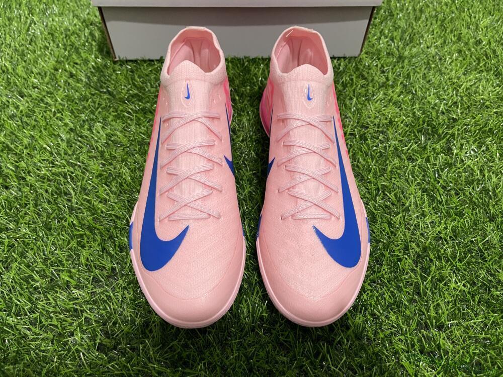 Nike Air Zoom Mercurial Vapor 16 Elite IC Low-Tops Football Shoes - Pink/Blue/White