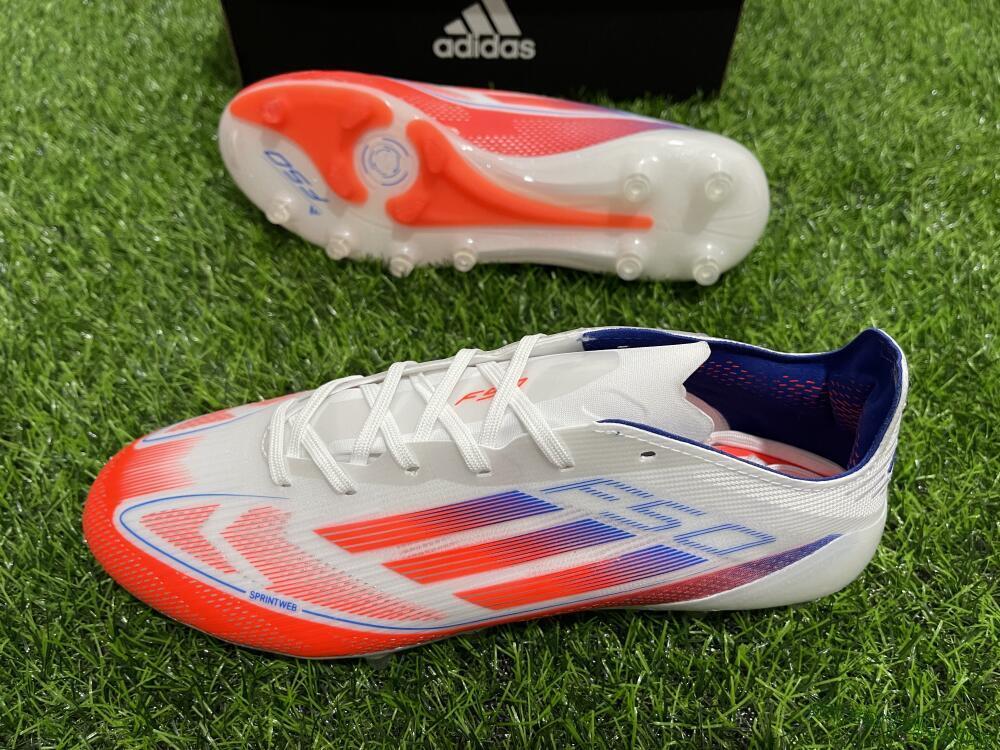 Adidas F50 Elite AG Low-Tops Football Boots - Red/White/Blue