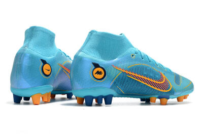 Nike Mercurial Superfly 8 Elite AG High-Tops Football Boots - Blue/Yellow/Black