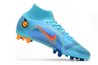 Nike Mercurial Superfly 8 Elite AG High-Tops Football Boots - Blue/Yellow/Black