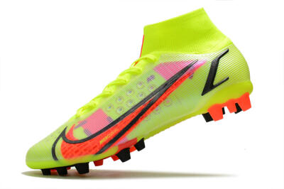 Nike Mercurial Superfly 8 Elite AG High-Tops Football Boots - Yellow/Black/Red