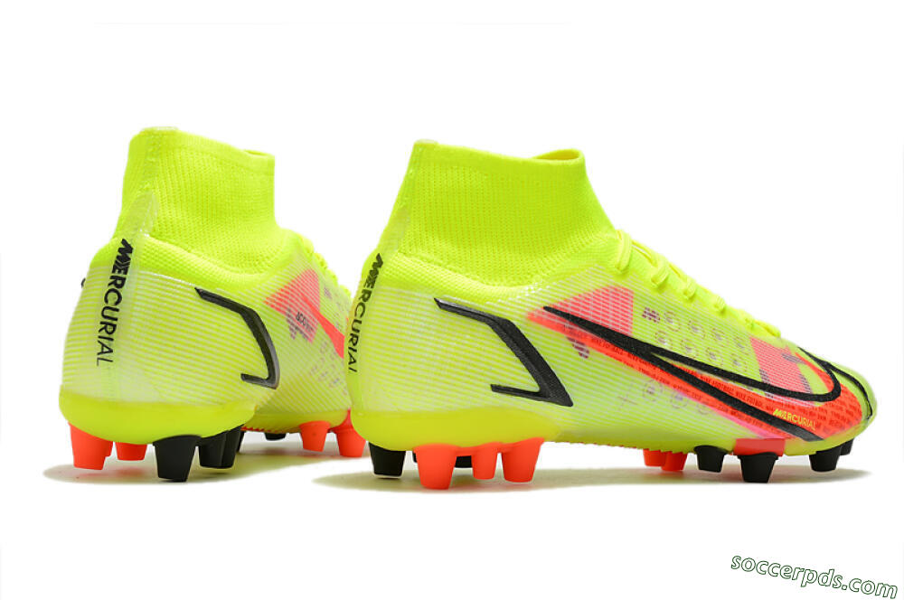 Nike Mercurial Superfly 8 Elite AG High-Tops Football Boots - Yellow/Black/Red 6