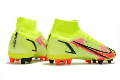 Nike Mercurial Superfly 8 Elite AG High-Tops Football Boots - Yellow/Black/Red