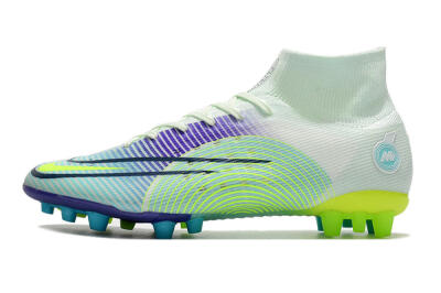 Nike Mercurial Superfly 8 Elite AG High-Tops Football Boots - Jade/Yellow/Blue