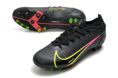Nike Mercurial Vapor 14 Elite AG Low-Tops Football Boots - Black/Yellow/Pink