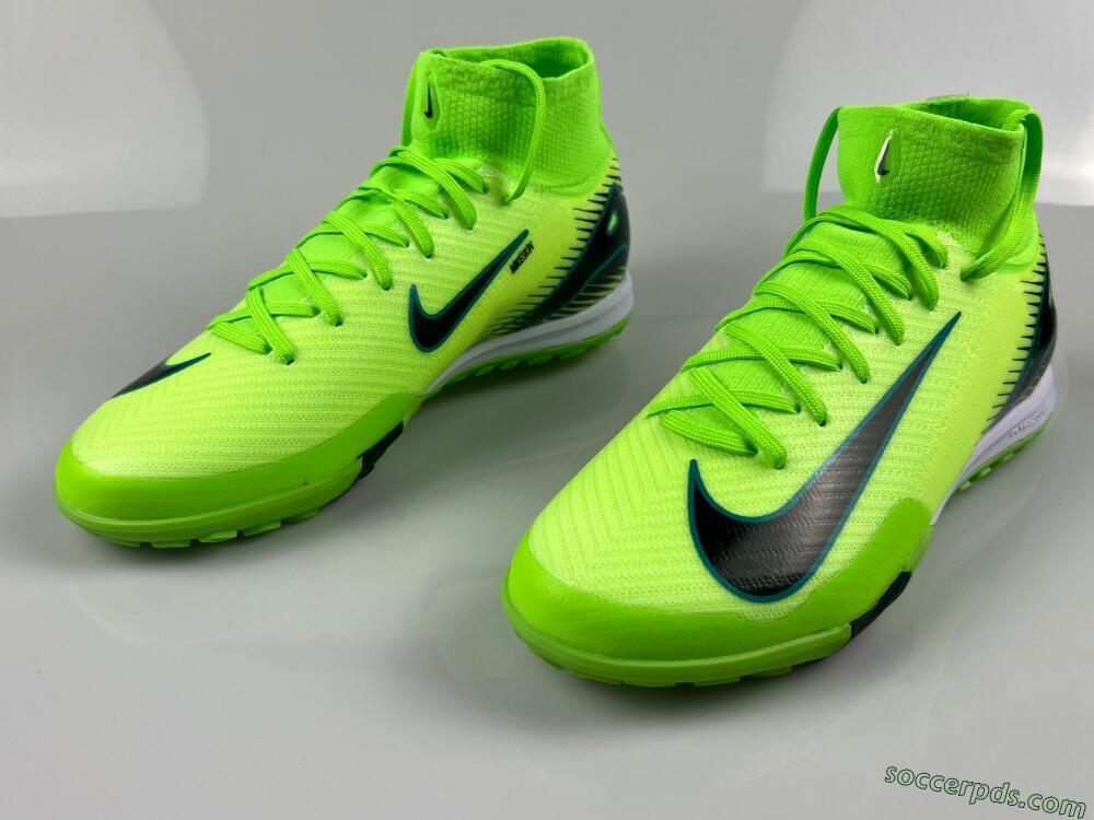 Nike Air Zoom Mercurial Superfly 10 Elite TF High-Tops Football Shoes - Yellow/Black/White