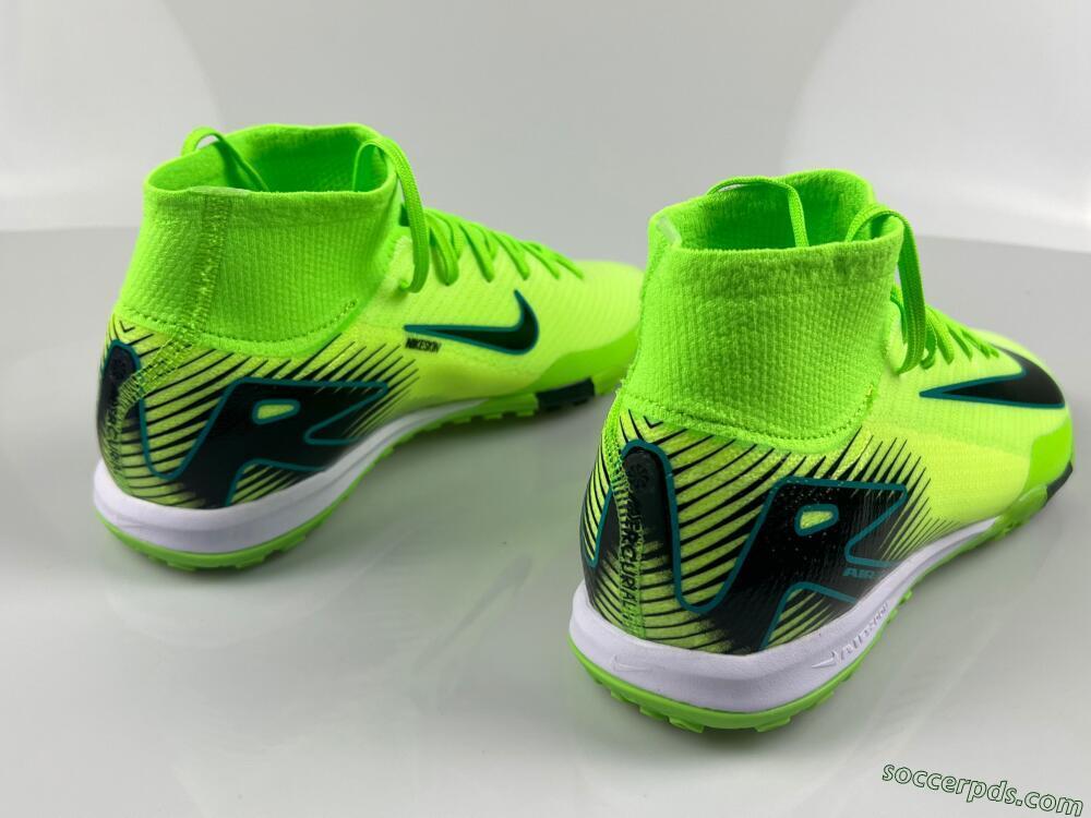 Nike Air Zoom Mercurial Superfly 10 Elite TF High-Tops Football Shoes - Yellow/Black/White
