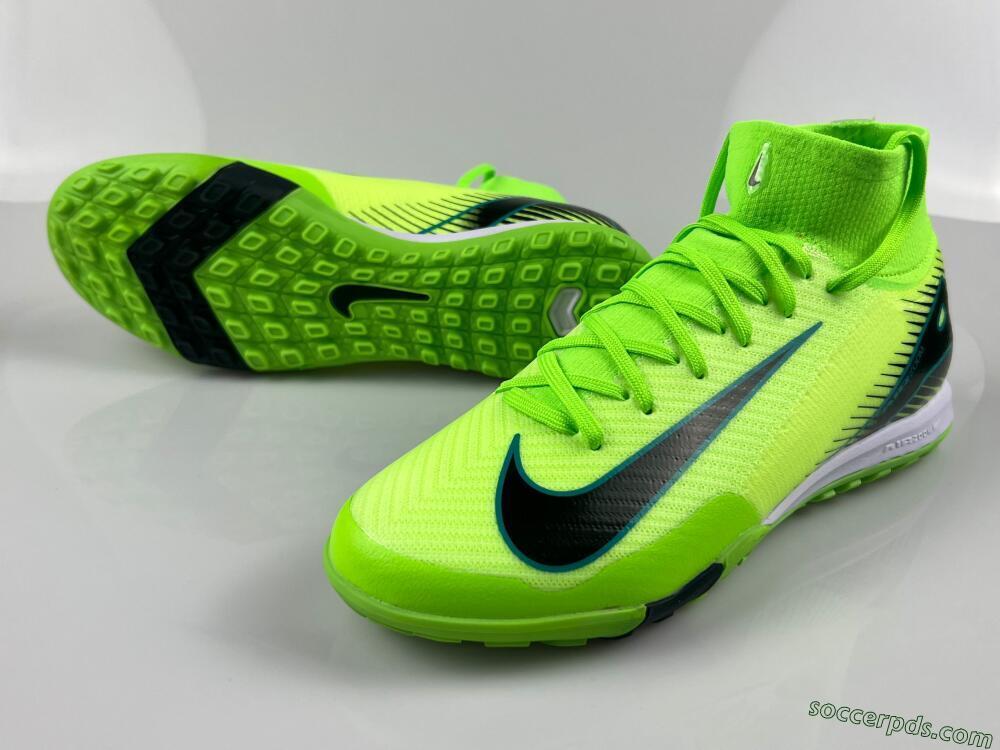 Nike Air Zoom Mercurial Superfly 10 Elite TF High-Tops Football Shoes - Yellow/Black/White