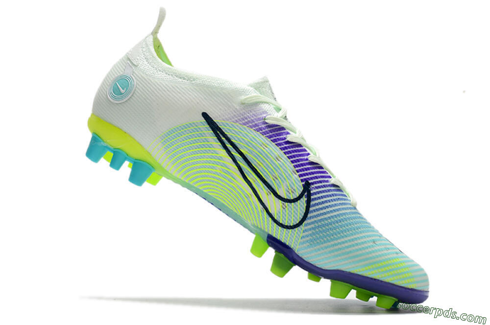 Nike Mercurial Vapor 14 Elite AG Low-Tops Football Boots - Jade/Yellow/Blue 4