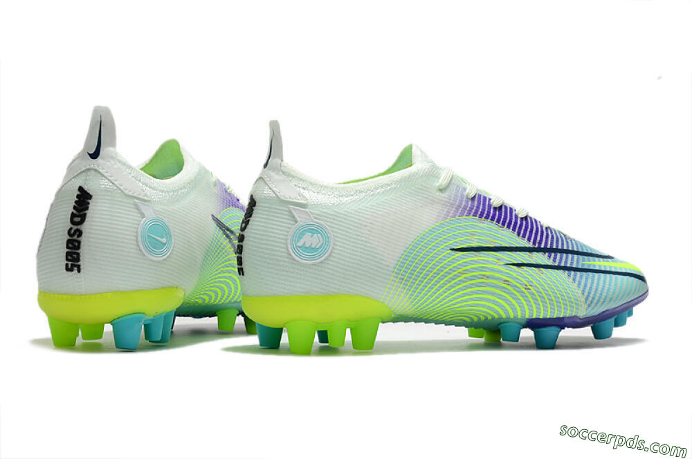 Nike Mercurial Vapor 14 Elite AG Low-Tops Football Boots - Jade/Yellow/Blue 6